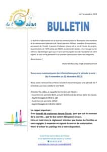 thumbnail of 2023 2024 Bulletin 1 (novembre)